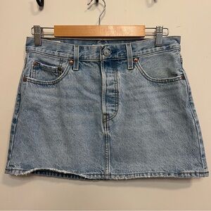 Denim Levi’s Mini Skirt Summer Short Skirt Classic Elevated Denim Western Jean